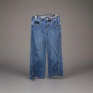 Pilcro Anthropologie Wide Leg Jeans Blue Size 28